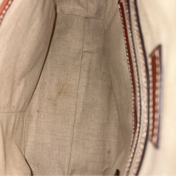 Dooney & Bourke Brown Dome Satchel with Gold Hardware - Picture 6 of 13